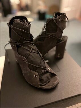 Saint Laurent Baby Suede Heels